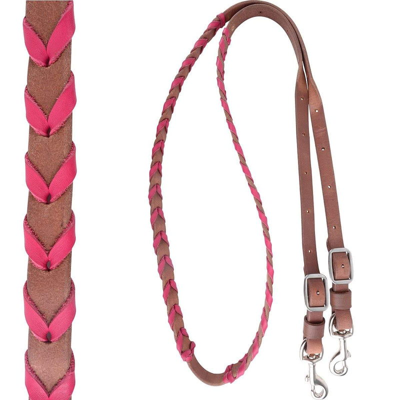 Latigos Laced Barrel Reins 3/4"
