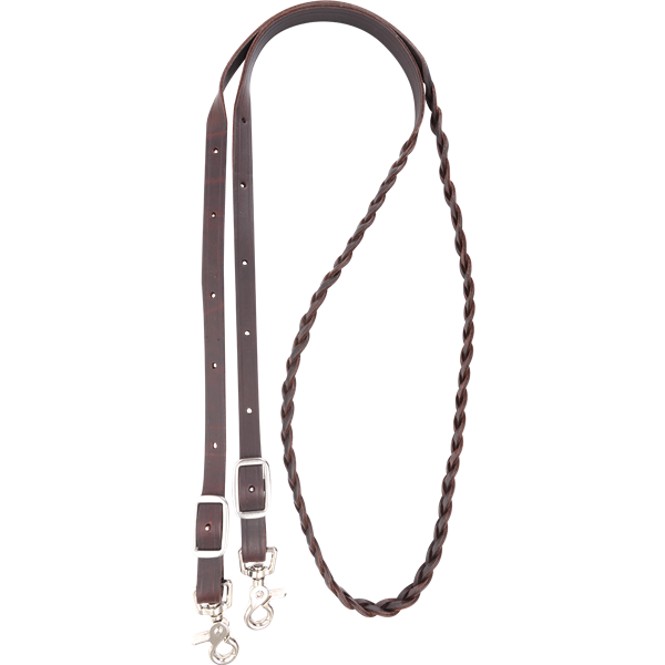 3 Plait Roping Rein 5/8"