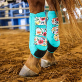 APEX SPORT BOOTS - AQUA FLORAL