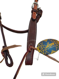 Browband Chocolate Roughout Headstall