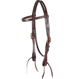 PLAIN BROWBAND HEADSTALL CHOCOLATE