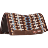 Shock Guard Blanket Top Saddle Pad, 3/4-inch Thick Coffee-Blue