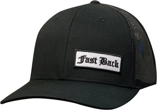 Fastback Youth Cap Black Mesh – Ropes and Tack