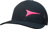 Fastback Black Mesh / Neon Pink Cap