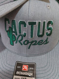 Cactus Ropes Heather Grey/Dark Green Mesh Snapback Cap
