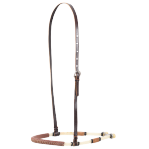 Double Rope Noseband with Laced Harness Cover and Rawhide Knots